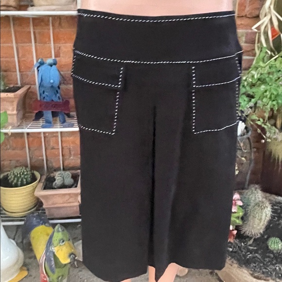 Lennie NY~ Black Velvet Size 10 Skirt - Picture 6 of 14